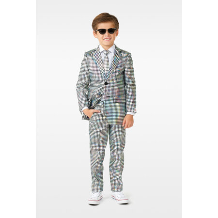 Kostuum Discoballer Holografisch Kind Opposuits