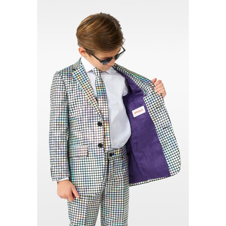 Kostuum Discoballer Holografisch Kind Opposuits