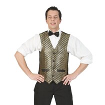 Disco Gilet Heren Goud/Zwart