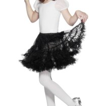 Zwarte petticoat kind