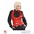 Dames paillettenvest rood
