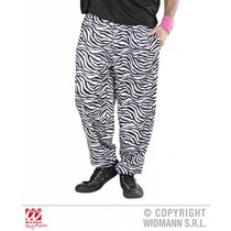 Baggy broek 80's zebra