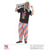 Baggy broek 80's regenboog