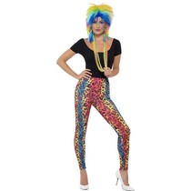 80's Legging neon luipaard print