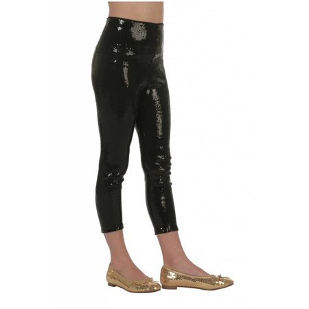 Legging pailletten zwart kind