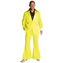 Gala feestkleding man fluor geel