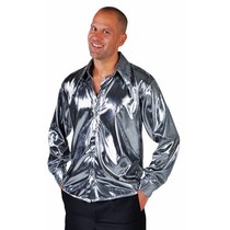 Blouse metallic zilver elite