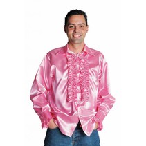 Rouches blouse luxe roze