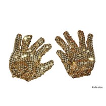 Handschoenen Michael Jackson goud kind