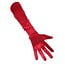 Handschoenen satijn rood extra lang