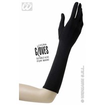 Handschoenen lycra 37cm zwart