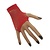 Vingerloze nethandschoenen kort rood