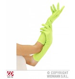 Handschoenen lang neon groen