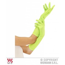 Handschoenen lang neon groen