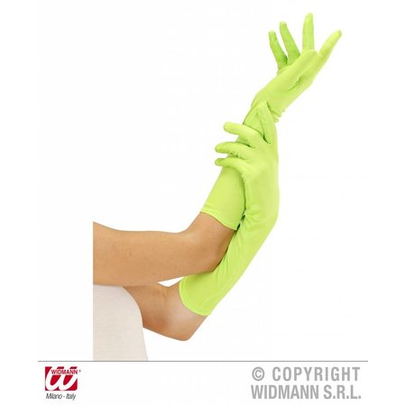 Handschoenen lang neon groen