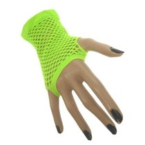 Nethandschoen kort vingerloos fluor groen