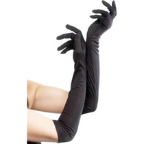 Handschoenen lang zwart 52cm