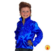 Disco shirt kind blauw