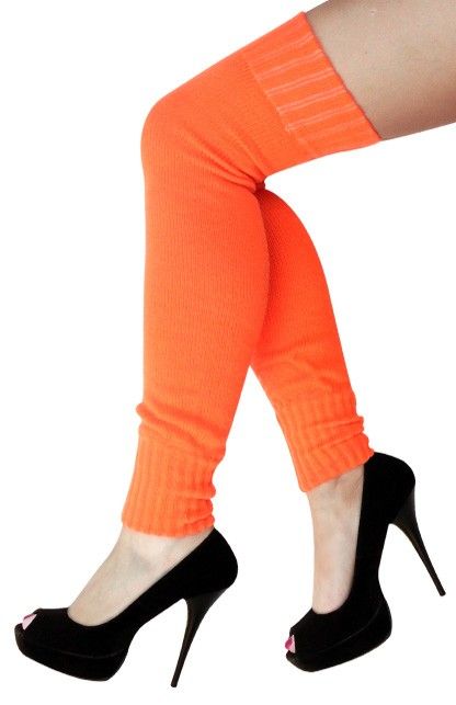 Rauw doden vertalen Dames knee-over beenwarmers fluor oranje | Discokleding.com