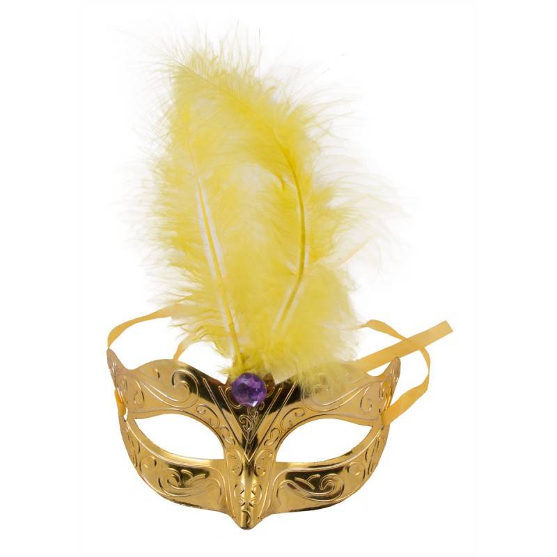Venetiaans masker metallic goud Discokleding.com