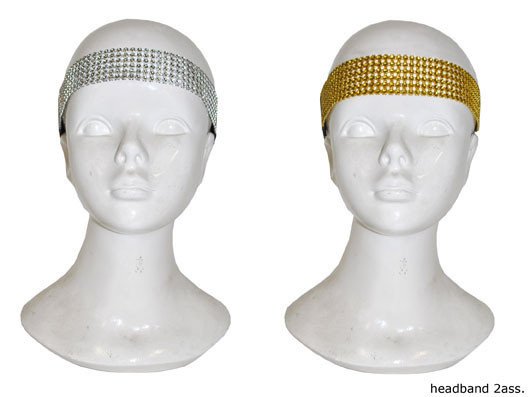 snor koelkast club Haarband glitter goud/zilver | Discokleding.com