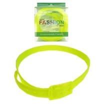 Disco riem fluor geel 130 cm