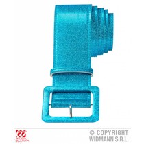 Glitterriem blauw