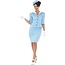 Air Hostess kostuum blauw