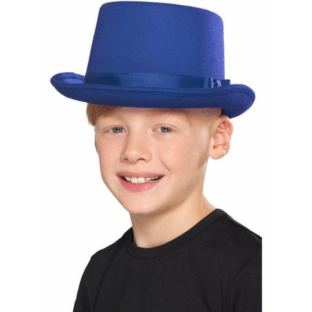 Hoge hoed blauw kind
