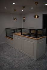 Counter or ba tailored to your wishes suitable for installing a refrigerated display case
