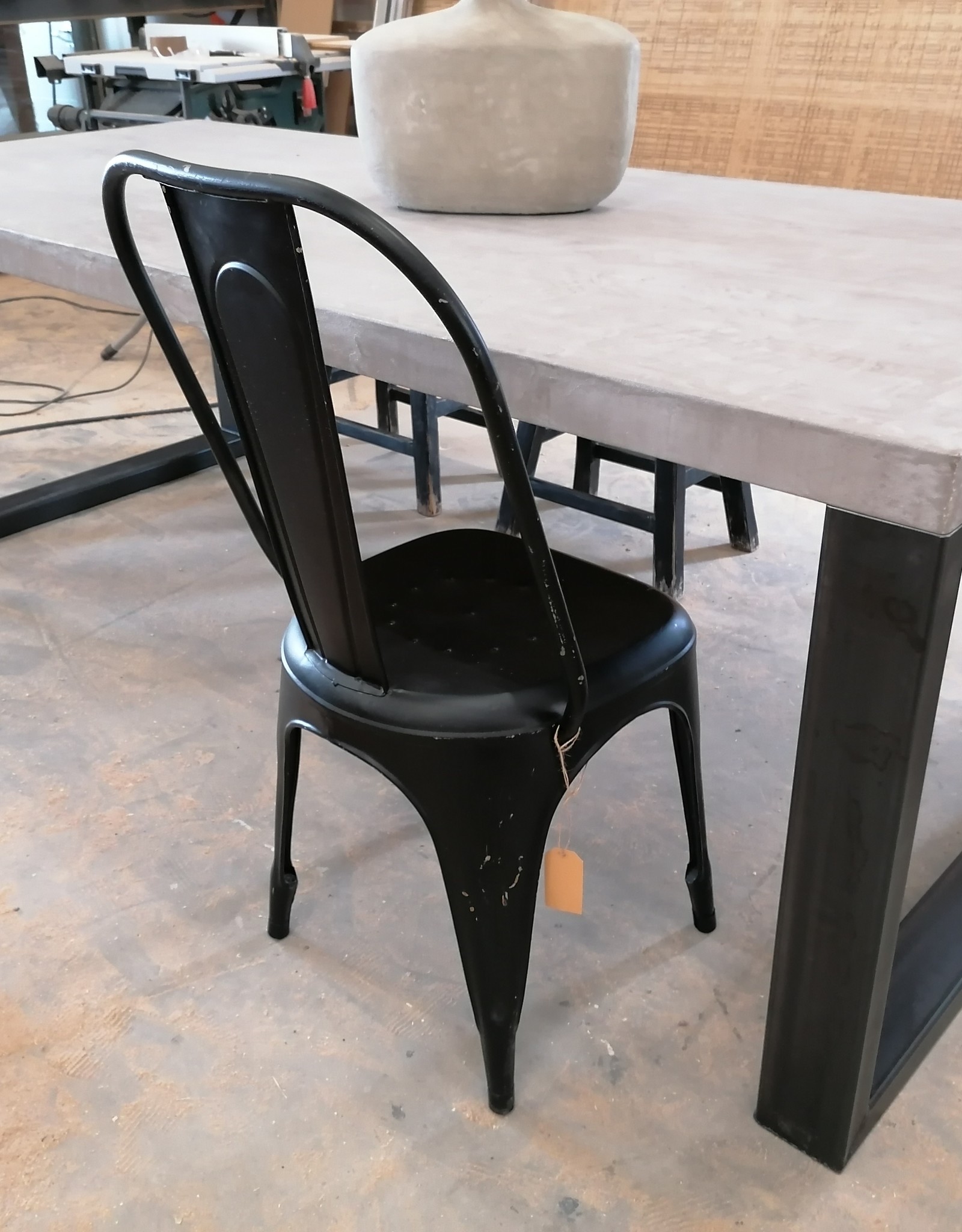 Mortex Concrete Stucco Table Metall Legs