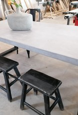 Mortex Concrete Stucco Table Metall Legs