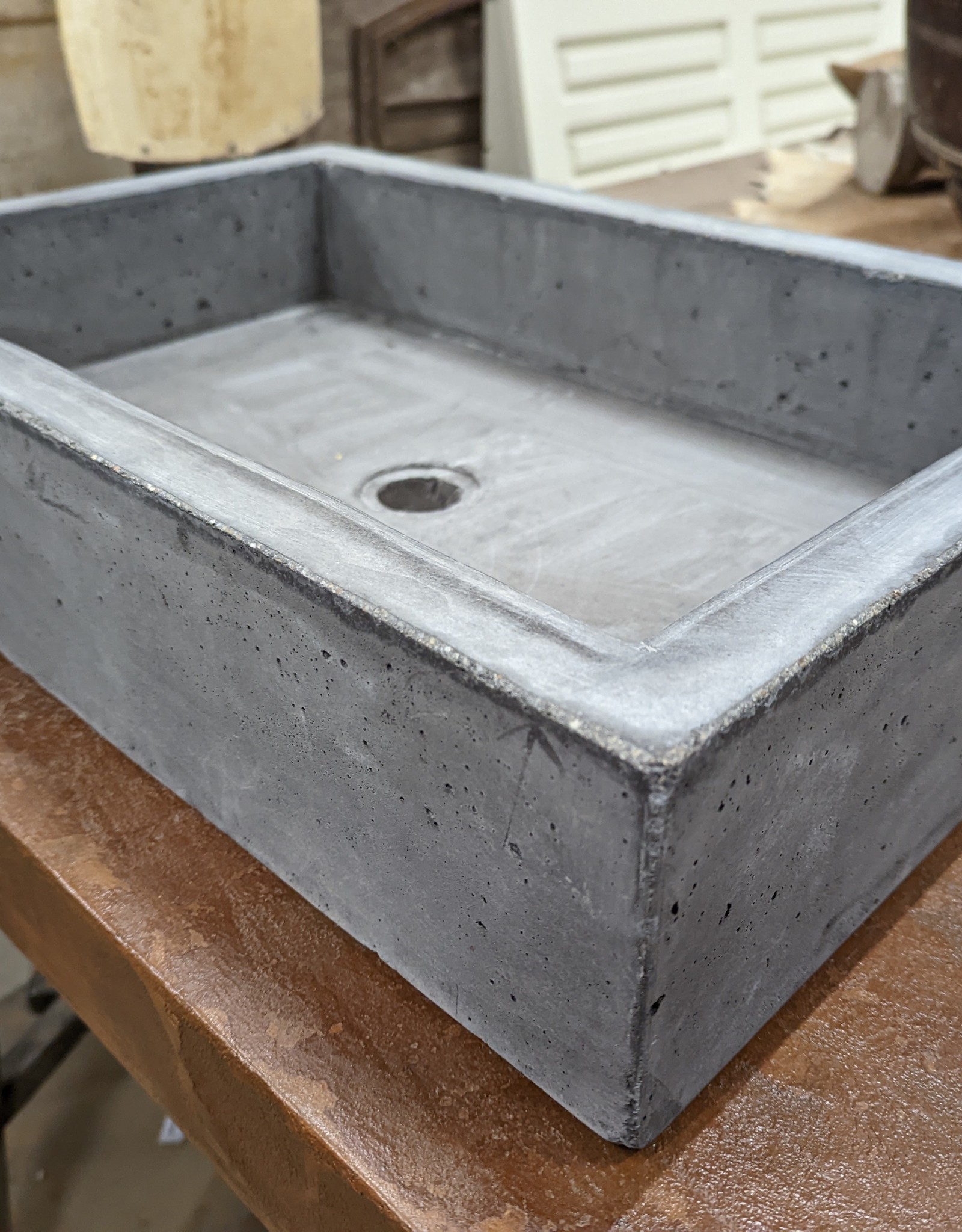Wasbak  gegoten beton