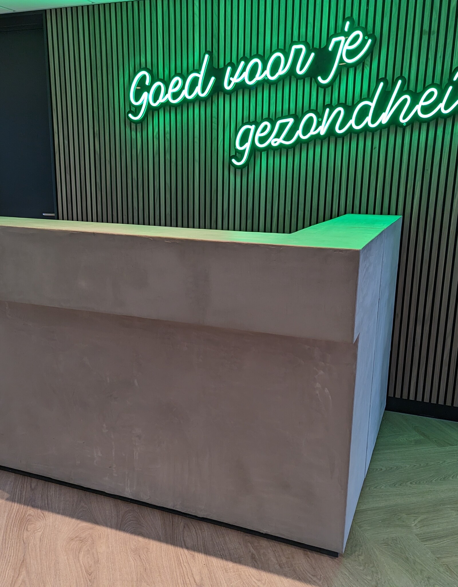 Waxed Concrete Bar Counter Reception Mortex