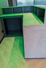 Waxed Concrete Bar Counter Reception Mortex
