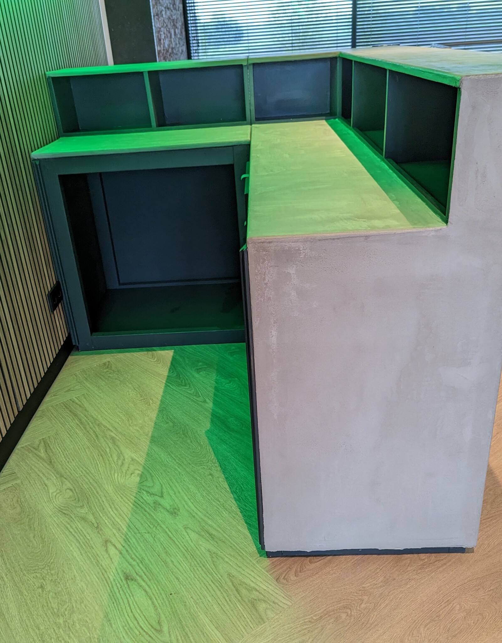 Mikrozement Bar Theke Rezeption Gewachster Beton Mortex