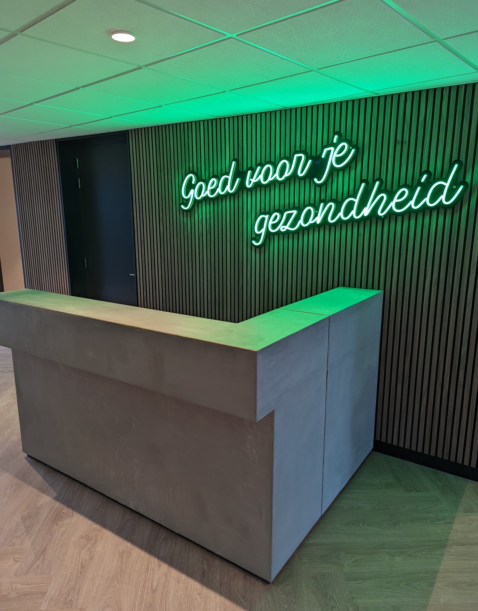 Waxed Concrete Bar Counter Reception Mortex