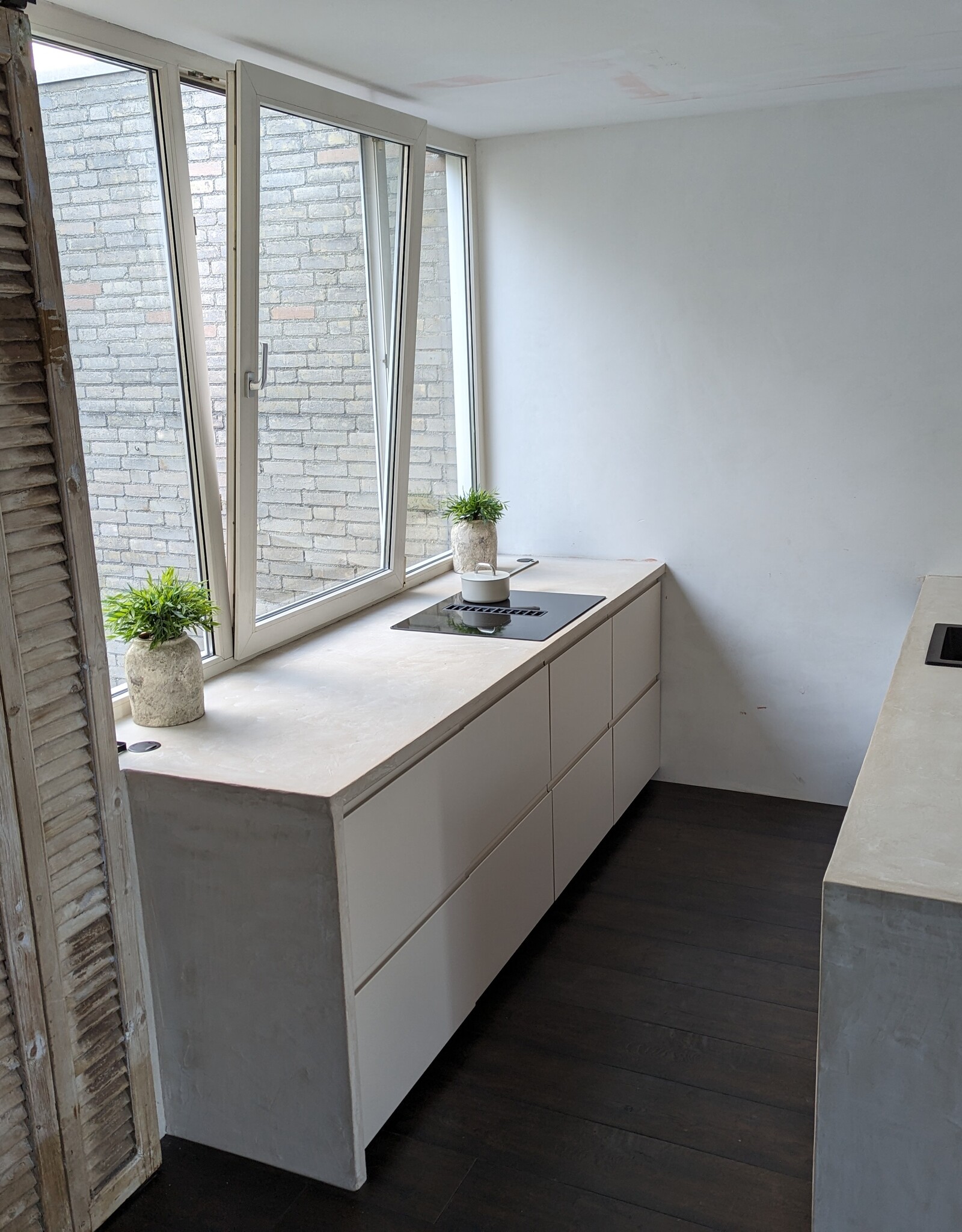 Beton Ciré / Mortex beton Keukenblad / Werkblad