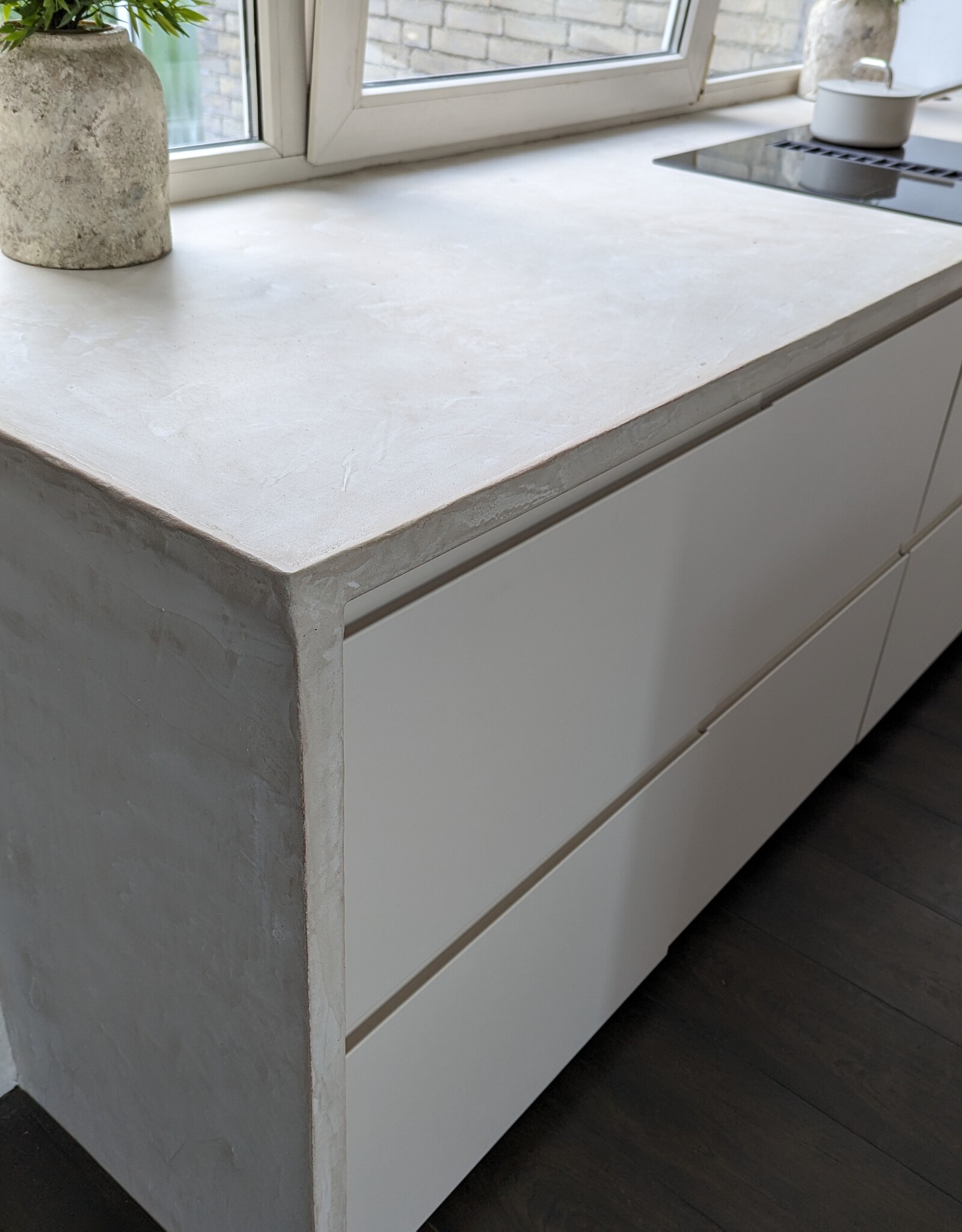 Beton Ciré / Mortex beton Keukenblad / Werkblad