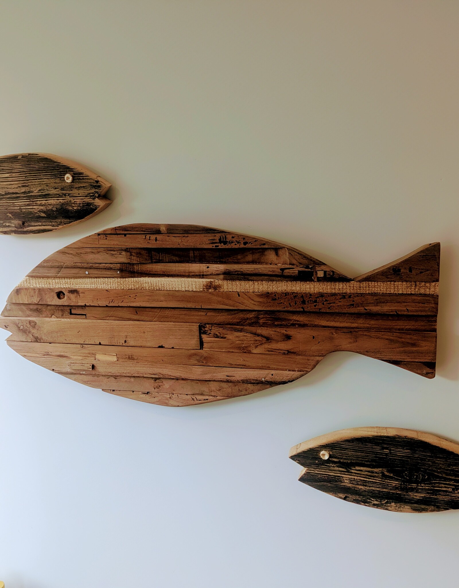 Fisch aus Vintage Holz