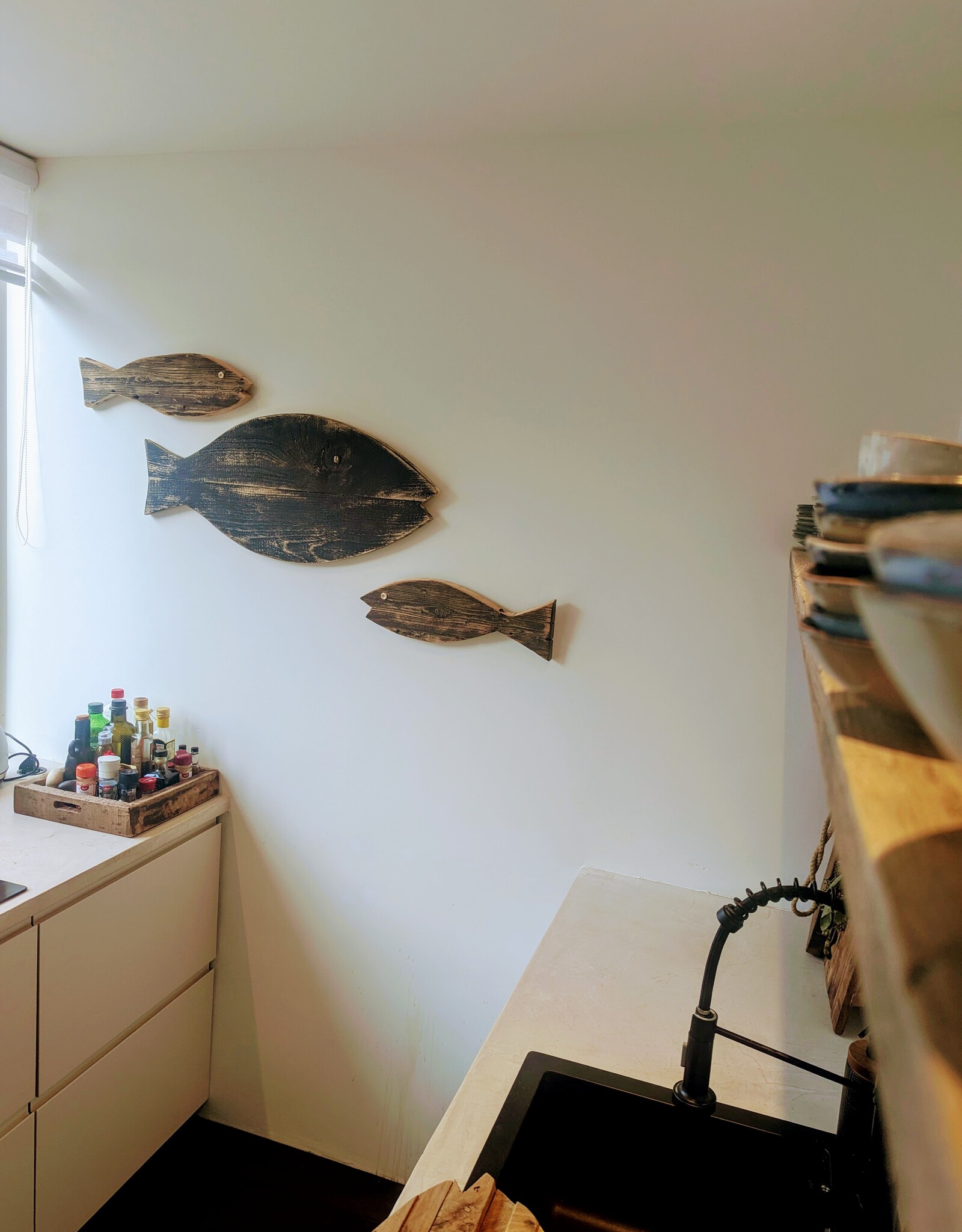 Fisch aus Vintage Holz