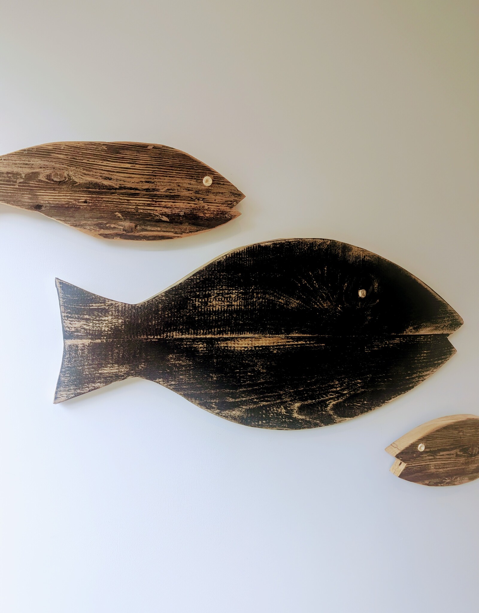 Fisch aus Vintage Holz