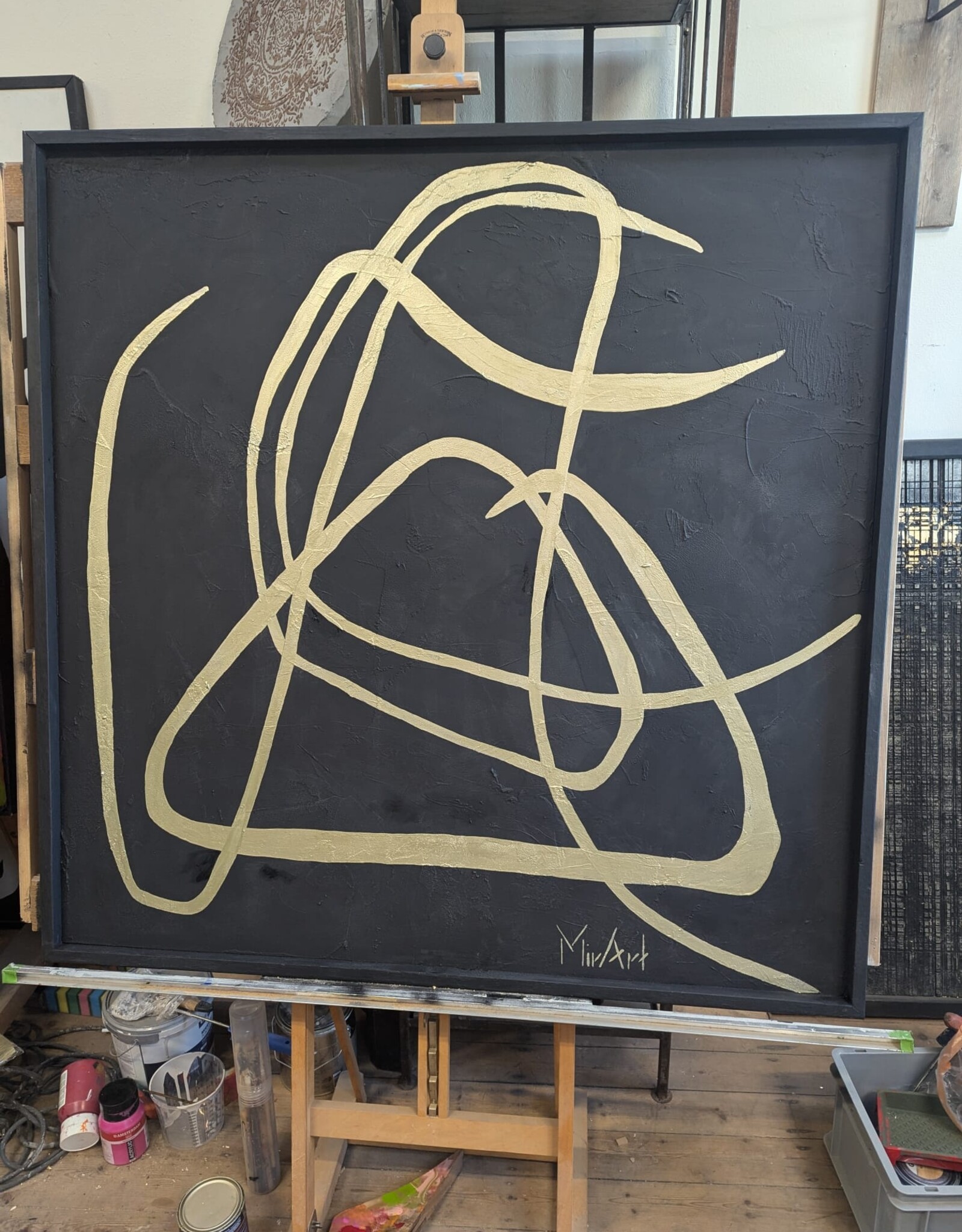 Art Object:  Triangle in Gold