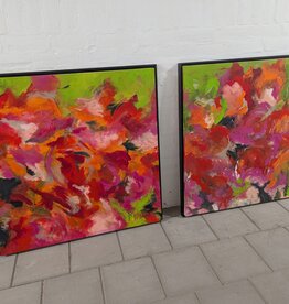 2 x Farbenfrohe moderne Kunst