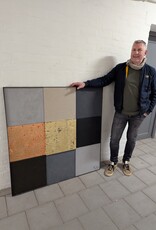 Concrete & Gold Composition