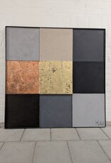 Concrete & Gold Composition