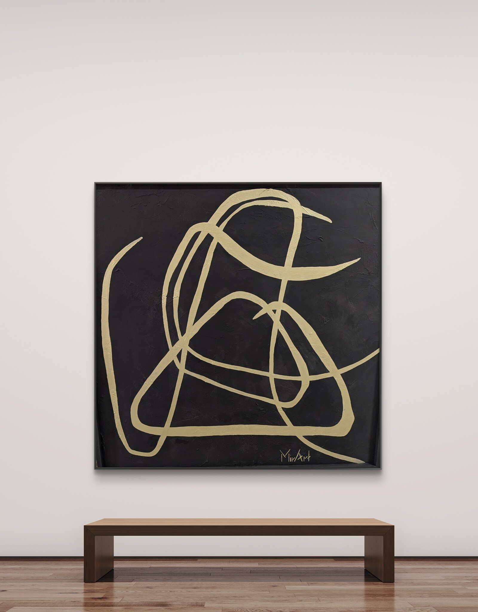 Art Object:  Triangle in Gold