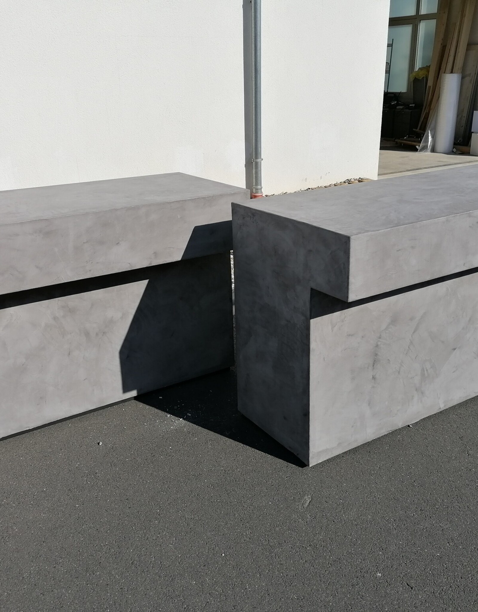 Werkblad Beton Ciré / Mortex voor toonbank, keukeneiland, bar