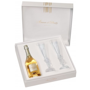 Deutz Amour de Deutz Vintage Blanc de Blancs met flûtes in Luxe geschenkdoos
