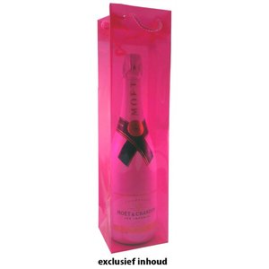 Draagtas fuchsia roze kunststof met hengsels